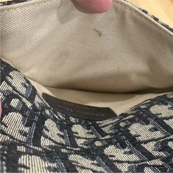 Christian Dior Monogram Navy Oblique Saddle Belt Bag - Picture 16 of 17